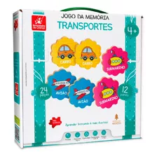 Jogo De Memória Madeira Infantil Educativo Transportes