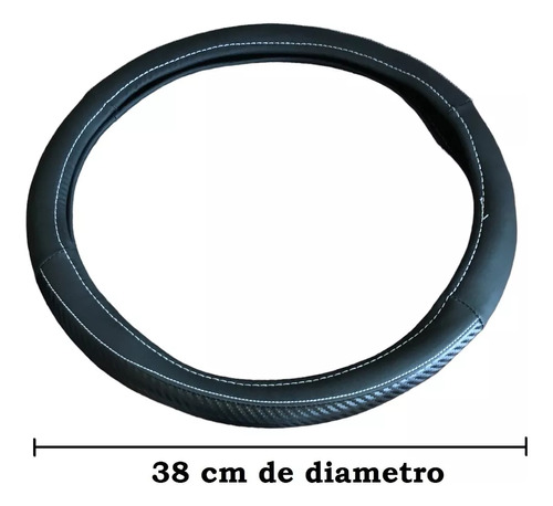 Cubre Volante Negro Fibra Ft18 Dodge Ram Van 2500 3.9 2004 Foto 4