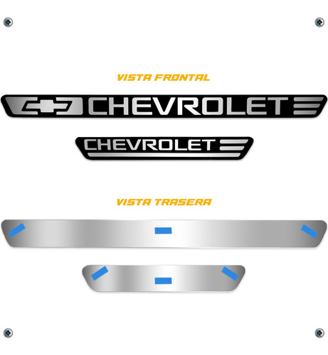 Embellecedor Estribos Chevrolet Aluminio 4 Puertas Foto 8