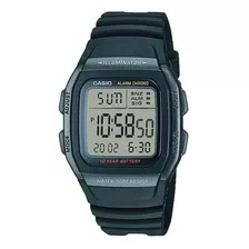 Relogio Casio Masculino Digital Resina Preto Original W-96h Cor Do Fundo Vide Foto