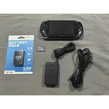 Psp Fat Modelo 1000 Piano Black Y 64gb Llena De Juegos