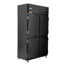 Geladeira Refrigerador Comercial Preta 4 Portas Cegas Rf064p