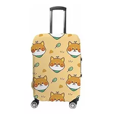 Maleta - Luggage Cover Suitcase Cover Shiba Inu Dog Head Yel