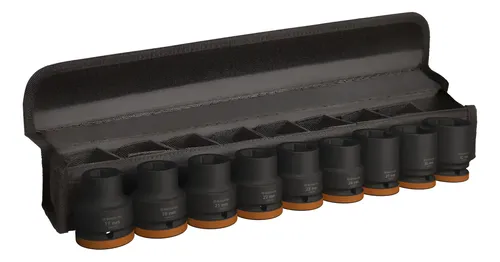 Juego Llaves Tubo Bosch Impacto 9pz 17 A 32 Mm Enc 3/4 Corto Negro