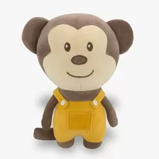 Macaquinho De Pelúcia Safari 30cm Decoração Infantil