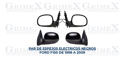 Par Espejo Ford F150 1998-98-00-02-04-06-09-2009 Neg Tyc Ore Foto 3