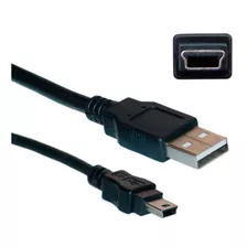 Cable Usb / Mini Usb Kolke 1.8m Ps3 Gps Color Negro