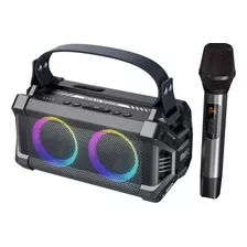 Caixa De Som Bluetooth Mifa Wildrock, 2 Microfones Novos Cor Azul-petróleo 110v/220v