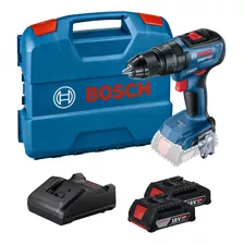 Parafusadeira E Furadeira De Impacto ½ Gsb 18v-50 18v + 2 Baterias 2,0ah + Carregador Rápido Bivolt Bosch Com Maleta