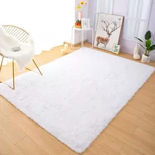 Tapete 2,00x2,50 Sala Quarto Casa Laura Enxovais Felpudo Super Macio Shaggy Branco