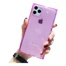 Funda Cuadrada Transparente Para Tzomsze iPhone 11 Pro Max, 