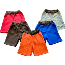 Kit Shorts Masculino Infantil Menino Atacado 5 Peças Oferta