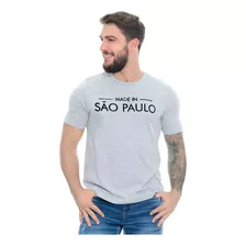 Camiseta Made In São Paulo T-shirt Escolha Cidade Seu Local