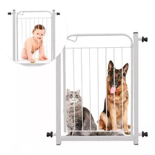 Portão De Proteção Para Cães Pequeno E Médios Portes Cor Preto : Acompanha 1 Extensor De 10cm