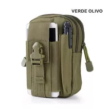 Funda Tactica Militar Molle Cartera Protector Porta Celular Cel Samsung iPhone Viaje Pasaporte Dinero Bolsa Deportiva