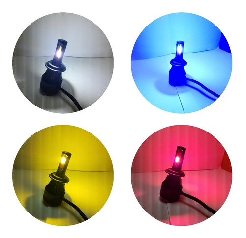 Kid De Led H7  Multicolorazul,blanco ,amarillo,rojo 180w Foto 4