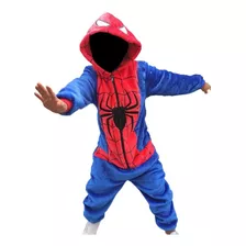 Pijamas Térmicas Spiderman Hombre Araña Enteriza Niños