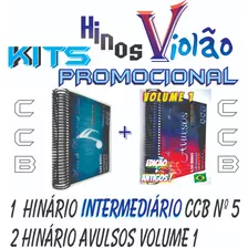 Promoção Kit Hinário Cifrado Violão Ccb Vs1+avulsos Vol. 1