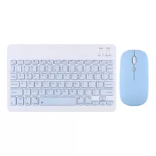 Kit Teclado Mouse Sem Fio Bluetooth Para Tablet Pc Portátil