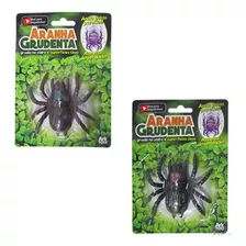 Brinquedo Aranha Desce Parede Dona Aranha Gruda Na Parede Cor Preto