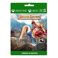 One Piece World Seeker Edição Deluxe Xbox Código 25 Dígitos