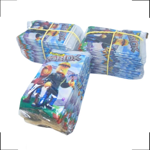 Kit 200 Cards Roblox = 50 Pacotinhos Figurinhas Coleção Bafô no Shoptime