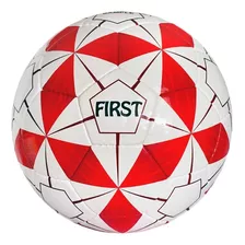 Pelota Futbol N° 5 First 1964 Shine Color Rojo - Blanco