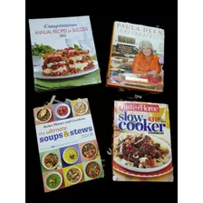 Lote 4 Libros En Inglés De Cocina Recetas Postre Cena Sopa