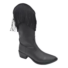 Bota Tipo Vaquera Para Mujer Abigail 427 Con Barbitas 