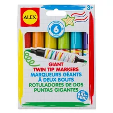 Alex Toys Artist Studio 6 Marcadores Gigantes De Doble Punta