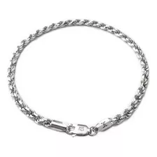 Pulsera Torsal Plata Esterlina 925 Hombre Lujo Regalo Caja 