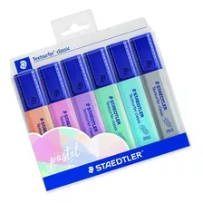 Kit Marca Texto Staedtler Textsurfer Pastel 6 Cores