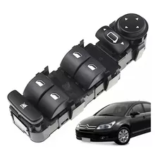 Comando Botão Vidro Eletrico Para Citroen C4 Hatch Pallas 