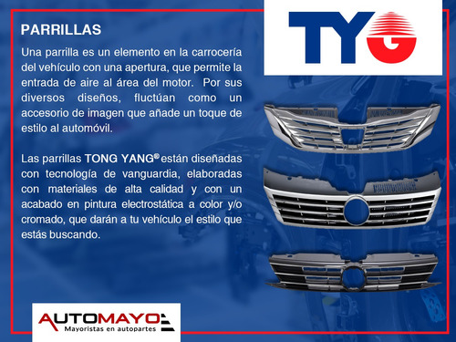 Una Parrilla Crom Tong Yang Tundra Toyota 2007-2010 Foto 4