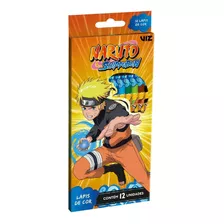 Lápis De Cor Naruto Shippuden 12 Cores