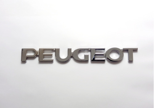 Emblema Peugeot Letras Insignia Trasero Logotipo Cromadas   Foto 2