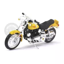 Harley 1977 Fxs Low Rider Amarela S38 1/18 Maisto