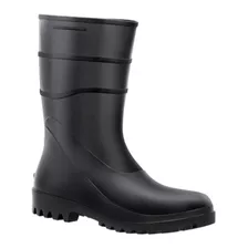 Bota Pvc Forrado Bracol Cano Curto Preta Ca 37456