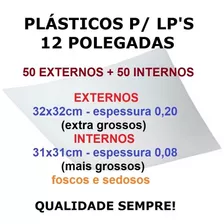 Plásticos Grossos Lp Vinil 50+50 Externos 0,20 Internos 0,08