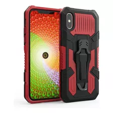 Funda Para iPhone 11 Pro New Robot + Gancho Rojo Antishock