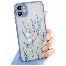 Compatible iPhone 11 Funda Flores Transparentes Patrón...