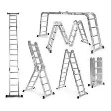 Escalera Multifunción Aluminio Mor 5222 - 4x4 Escalones Ed