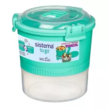 Recipiente Sistema To Go Redondo 965ml Resistente Color Verde Claro