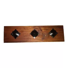 Perchero De Pared Rustico 3 Ganchos