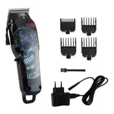 Maquina Corte Corta Cabelo Barbeiro Sem Fio Recarregável 735 Cor Preto 110v/220v