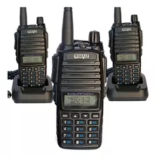 3 Rádio Comunicador 5w Haizuv-82 Dual Band Vhf Uhf Walk Talk
