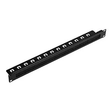 Panel Rack Para Cables Navepoint De 1u Negro De 19 Pulgadas