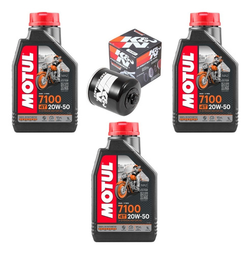 Aceite Motul 7100 Filtro K\u0026n R6r 600rr Gsxr Ninja 400 R6s Fz Foto 4