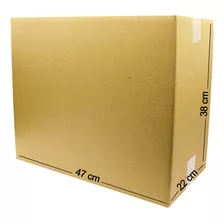 Caja Carton E-commerce 47x22x38 Cm Envios Paquete 10 Piezas