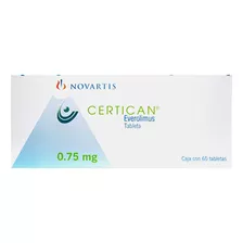 Certican 0.75 Mg Caja Con 60 Tabletas